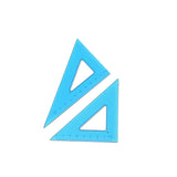 High definition transparent plastic right angle triangle ruler scale LOGO student stationery supplies teaching triangle board teaching aids