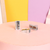 Primary school students' metal small aluminum alloy pencil sharpener, pencil sharpener, pencil sharpener, children's stationery, pencil sharpener wholesale