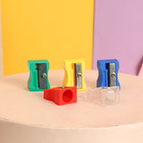 Rectangular simple pencil sharpener, learning supplies, pencil sharpener, elementary school and children's stationery, pencil sharpener, wholesale and customization
