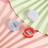Saide round plastic pencil sharpener, children's logo printable, simple and portable pencil sharpener, pencil sharpener, custom processing