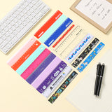 15cm ruler GPPS student stationery drawing ruler plastic ruler with adjustable color scale LOGO