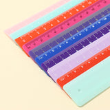 15cm ruler GPPS student stationery drawing ruler plastic ruler with adjustable color scale LOGO