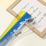 20cm straight ruler, drawing and measuring scale, student learning stationery, office supplies, advertising ruler