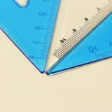 High definition transparent plastic right angle triangle ruler scale LOGO student stationery supplies teaching triangle board teaching aids