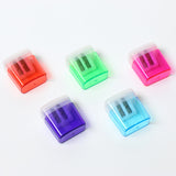 Manufacturer supplies GPPS manual geometric double hole pencil sharpener, student multifunctional pencil sharpener, office to pencil sharpener