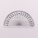 Saide manufacturer's simple PS plastic transparent high-definition protractor student stationery and learning supplies can be sampled for free