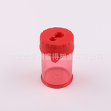 36.8 * 60.5 round barrel double hole plastic knife core pencil sharpener wholesale children's learning supplies pencil sharpener pencil sharpener